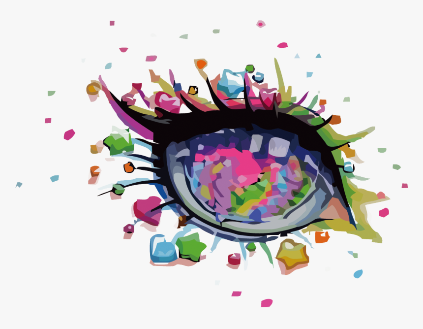 Eye Graphic Design Watercolor Painting - Illustration, HD Png Download, Free Download