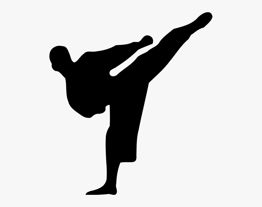Karate Silhouette Png Clip Arts - Martial Arts Clip Art, Transparent Png, Free Download