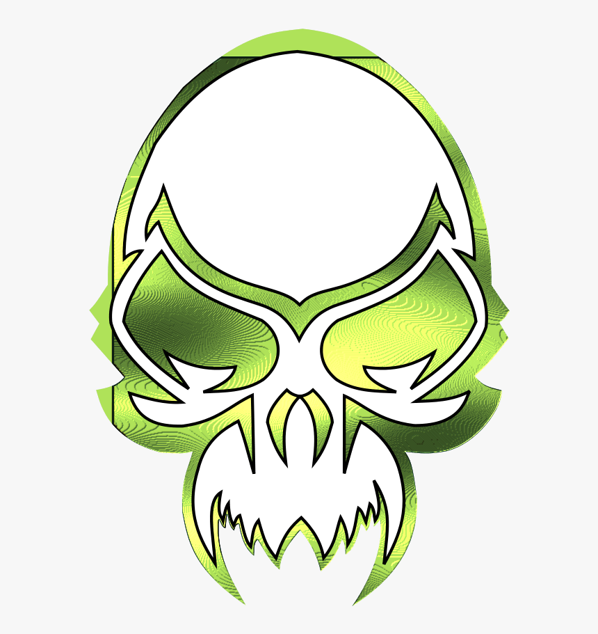 Green Skull Clipart - Skull, HD Png Download, Free Download