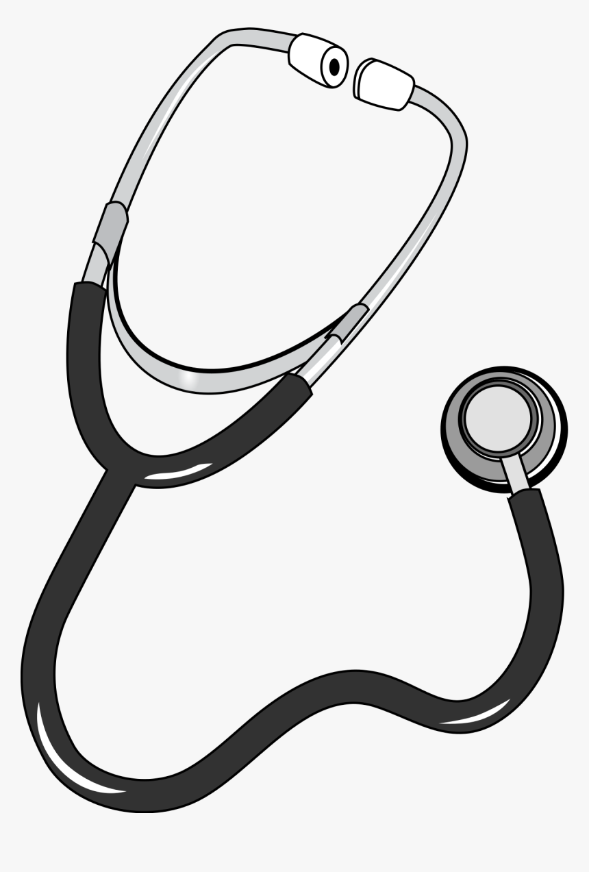 Stethoscope Png Black And White, Transparent Png, Free Download