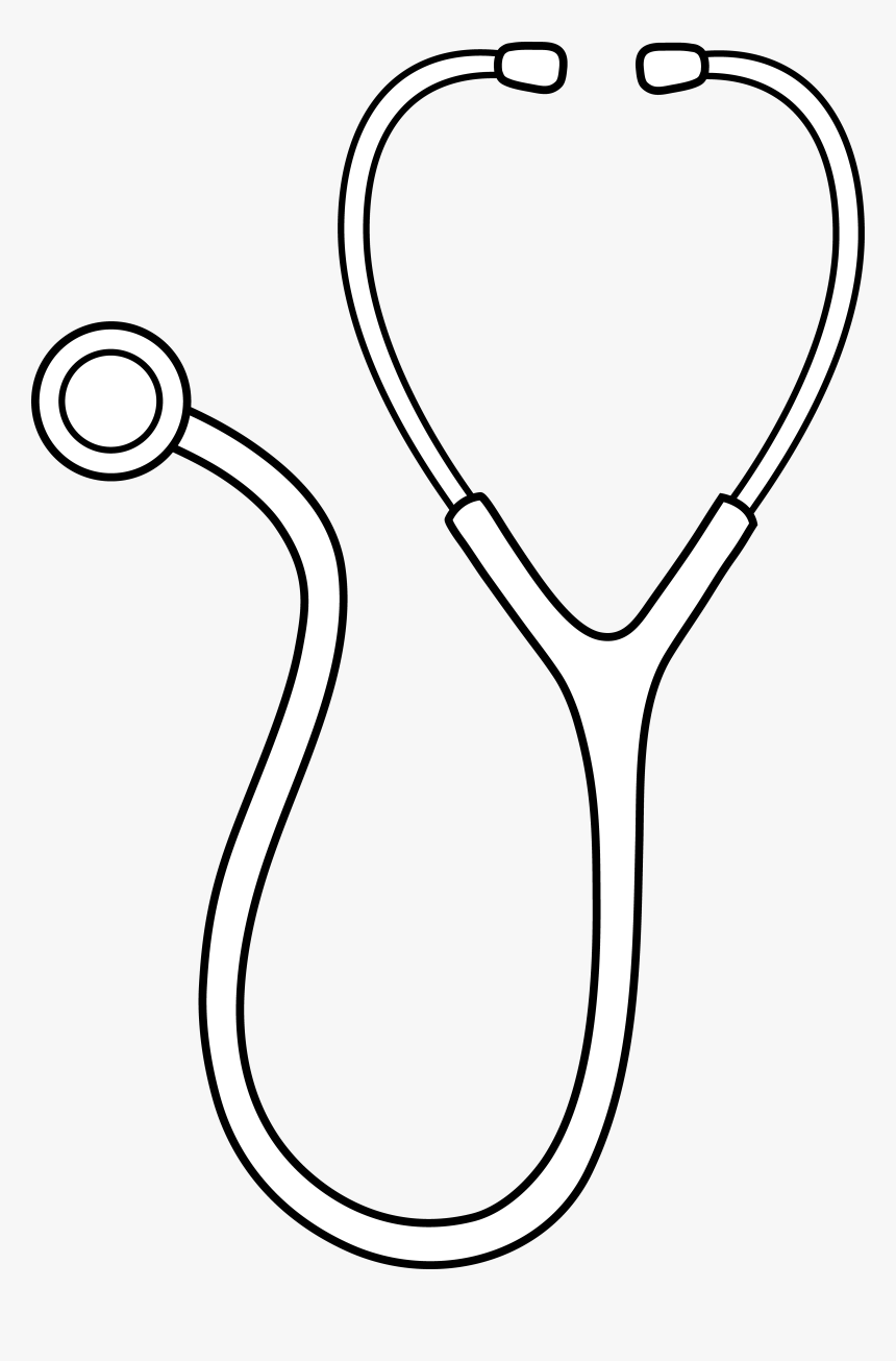 Stethoscope Clipart - Stethoscope Clipart Black And White, HD Png Download, Free Download
