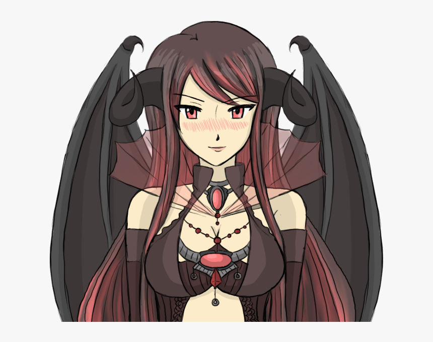 Demon Girl Sprite By Silverhyena-d5dz3o0 - Anime Oc Female Demon, HD Png Download, Free Download