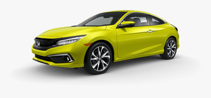 Tonic Yellow Pearl - 2019 Honda Civic Coupe Tonic Yellow, HD Png Download, Free Download