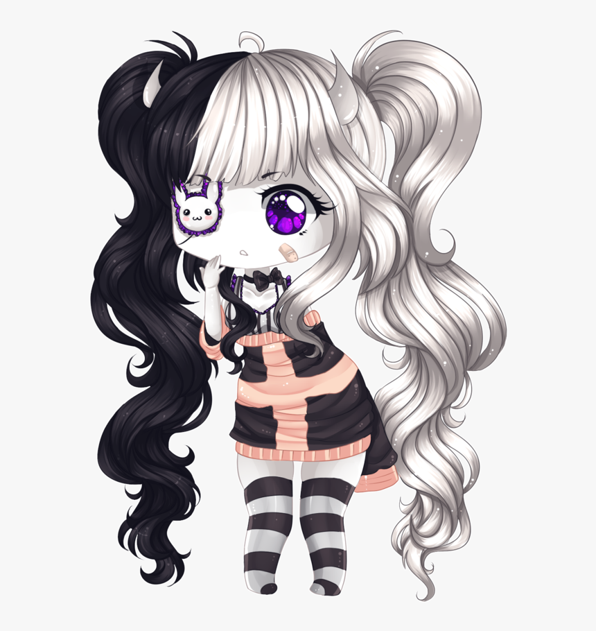 Draw Chibi Demon Wings, Step By Step, Drawing Sheets, - Cute Anime Demon Girl, HD Png Download, Free Download