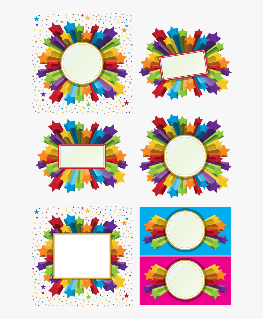 Celebration Frame Cs By Dragonart - Celebration Star Free Vector, HD Png Download, Free Download