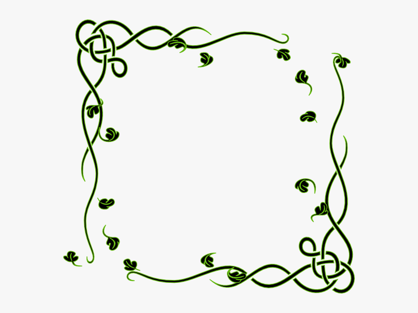 Leafy Frame Clip Art - Designs On A4 Size Paper, HD Png Download, Free Download