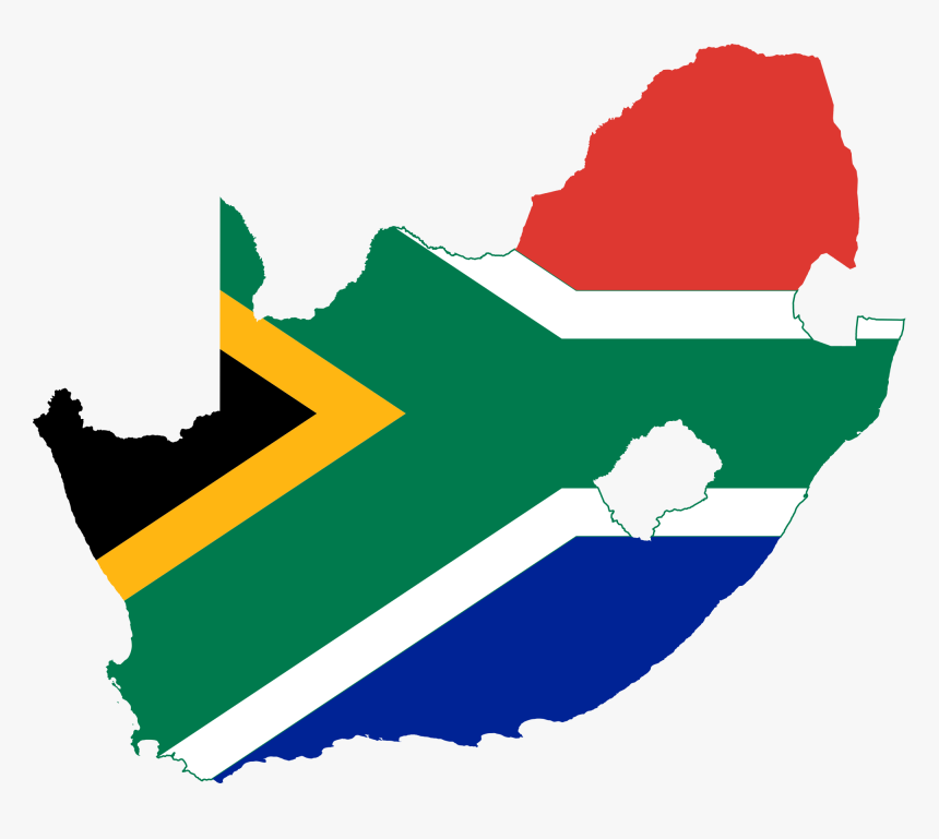 Transparent Tyranny Clipart - South Africa Flag Map, HD Png Download, Free Download