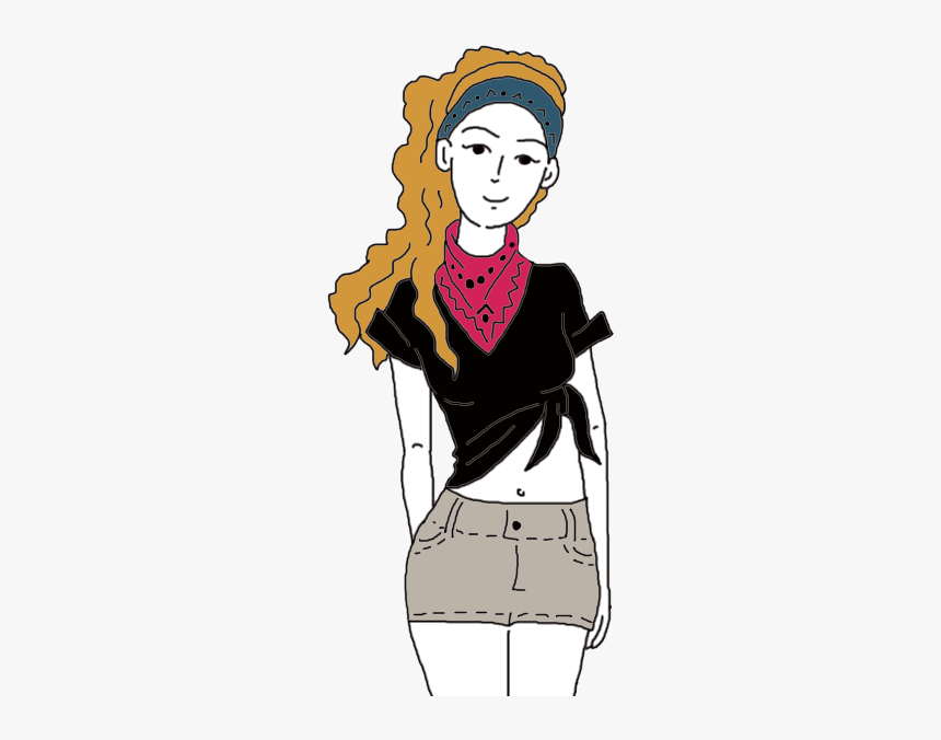 Bandana - Draw A Bandana Around The Neck, HD Png Download, Free Download