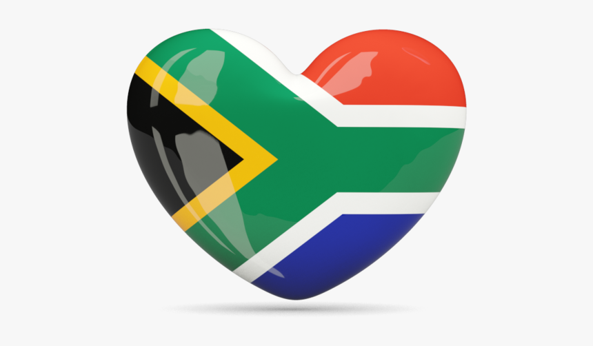 South African Flag Heart Png, Transparent Png, Free Download