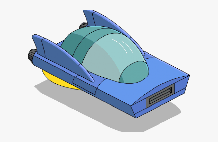 Blue Car Clipart Futuristic Car - Transparent Flying Cars Clip Art, HD Png Download, Free Download