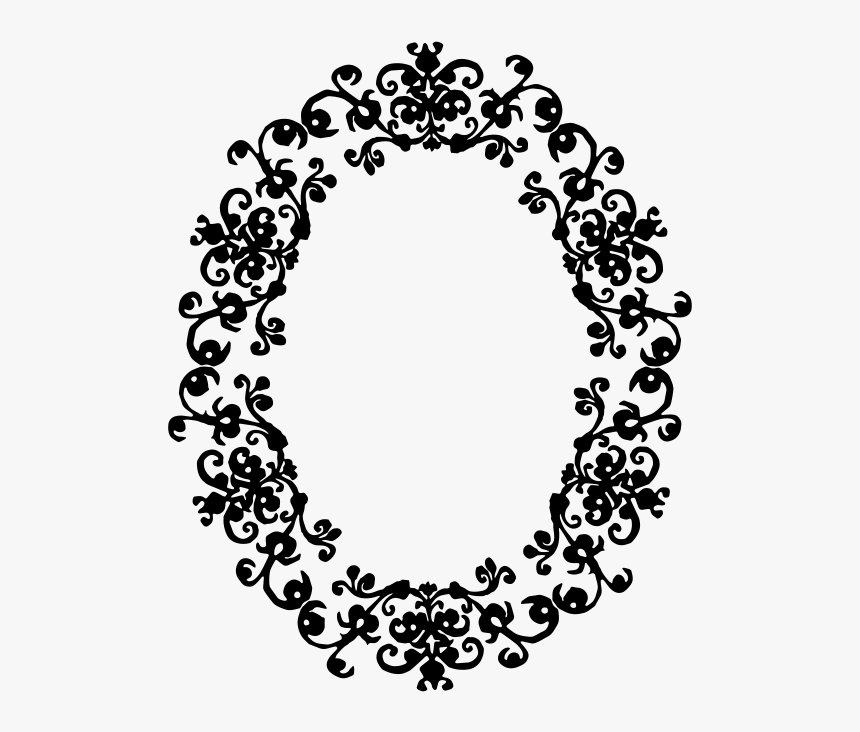 Free Decorative Frame - Border Oval Png, Transparent Png, Free Download