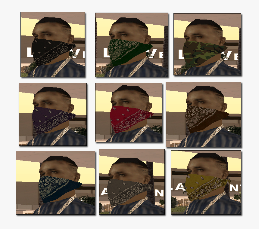 J0il7fu - Bandana Mod Gta Sa, HD Png Download, Free Download