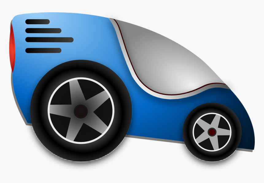 Auto, Blue, Futuristic, Vehicle, Automobile - Clipart Of Future Transportation, HD Png Download, Free Download