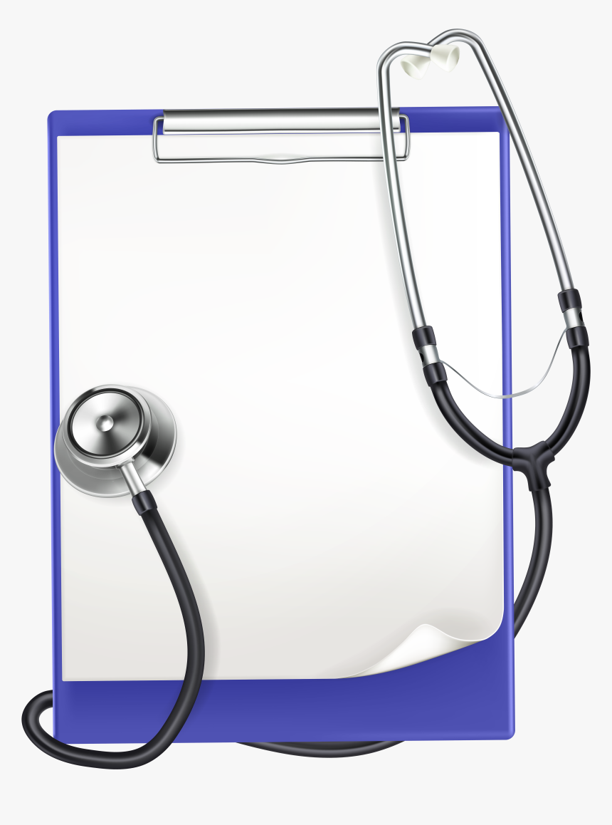 Clipboard With Medical Headphones Png Clip Art, Transparent Png, Free Download