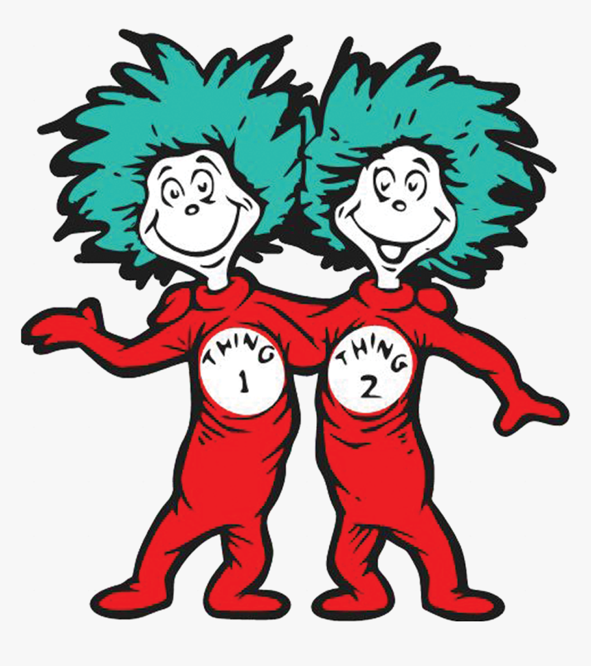 Thing 1 And Thing 2 Png - Thing One And Thing Two, Transparent Png, Free Download