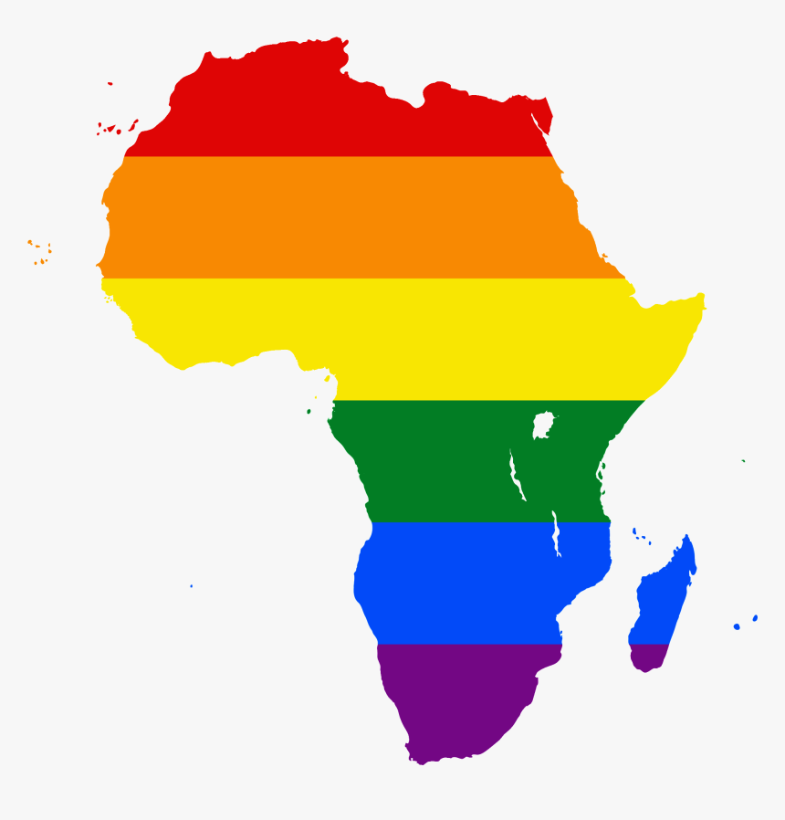 File Lgbt Flag Map - African Union Members, HD Png Download, Free Download