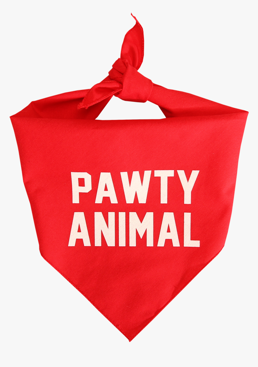 Frenchie Pawty Animals Red Bandana - Illustration, HD Png Download, Free Download