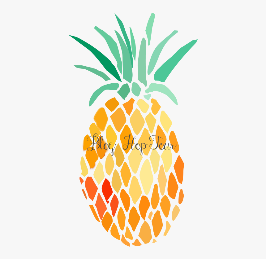 Blog Hop Tour - Watercolor Pineapple No Background, HD Png Download, Free Download