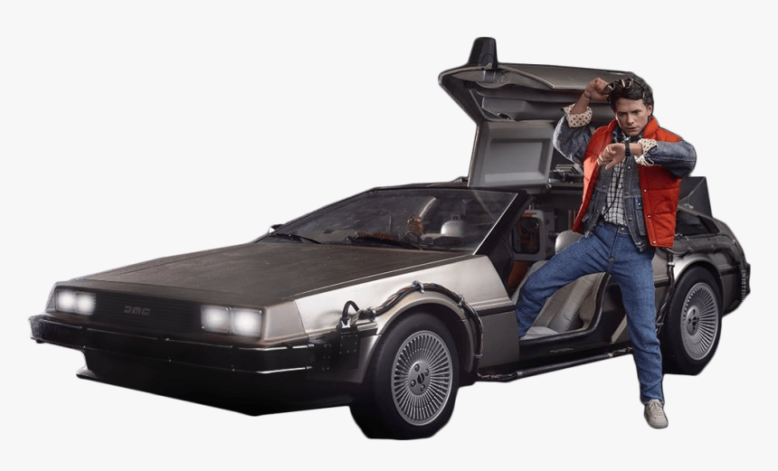 Back To The Future Png - Marty Mcfly Delorean Back To The Future, Transparent Png, Free Download