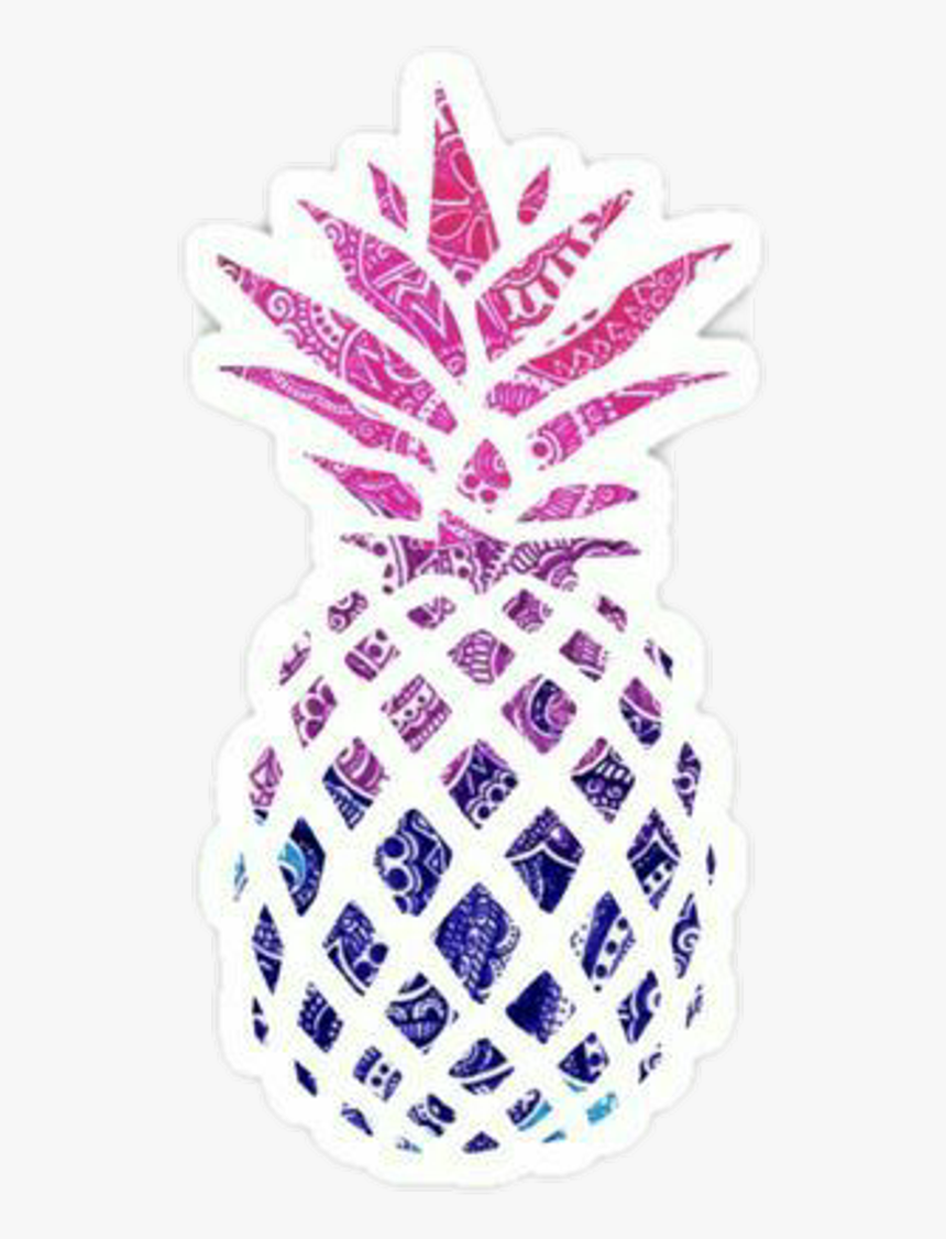 Piña Png Transparent Background - Pineapple Stickers Black And White, Png Download, Free Download