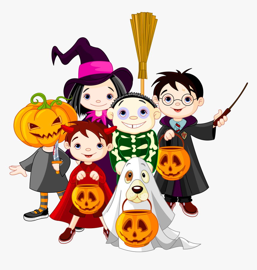 Spooky Clipart October - Halloween Kids Clipart, HD Png Download, Free Download