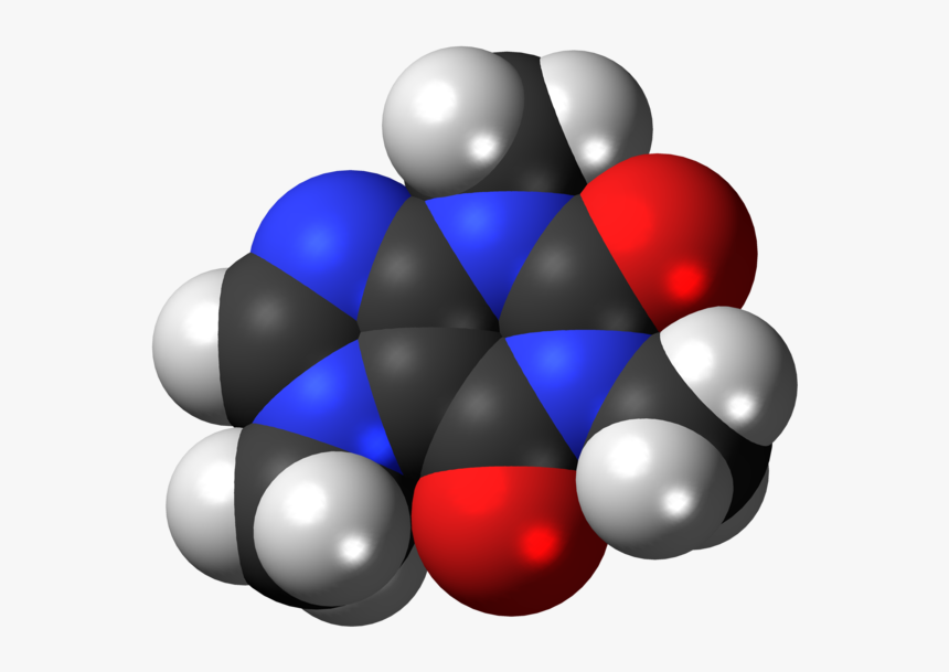 3d Structure Of Caffeine, HD Png Download, Free Download