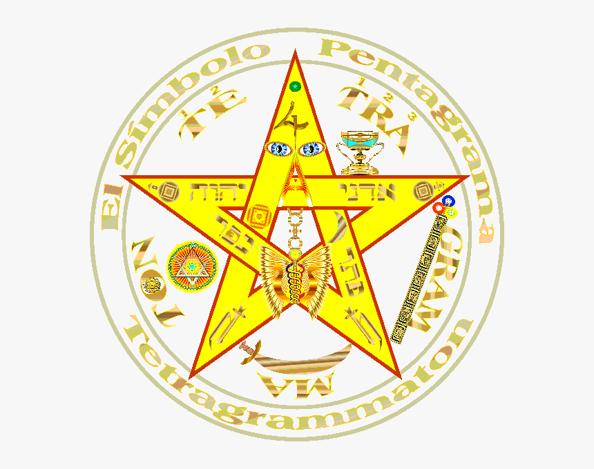 Magica Imagen Protectota Tetragrammaton Del Pentagrama, HD Png Download, Free Download