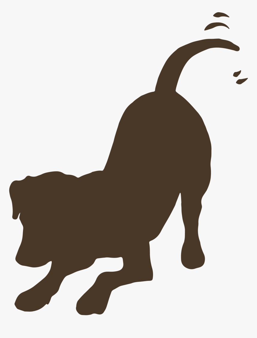 Dog Wagging Tail Silhouette, HD Png Download, Free Download