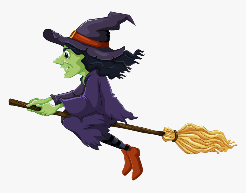 Clipart Halloween Witch - Witch Clipart Transparent Background, HD Png Download, Free Download