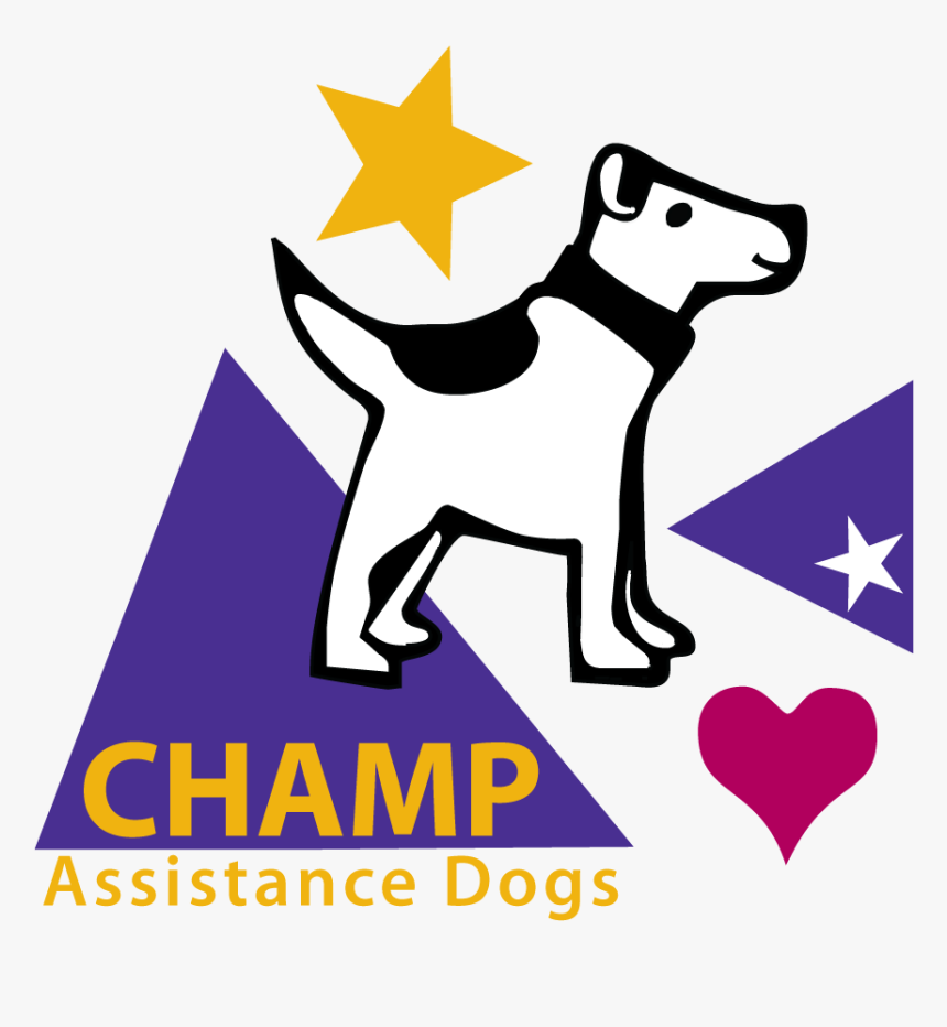 Transparent Dog Playing Fetch Clipart - Champ Assistance Dogs Logo, HD Png Download, Free Download