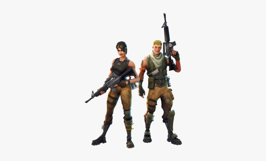 Toy Army Royale Fortnite Battle Battlegrounds Playerunknown - Fortnite Characters With Guns, HD Png Download, Free Download