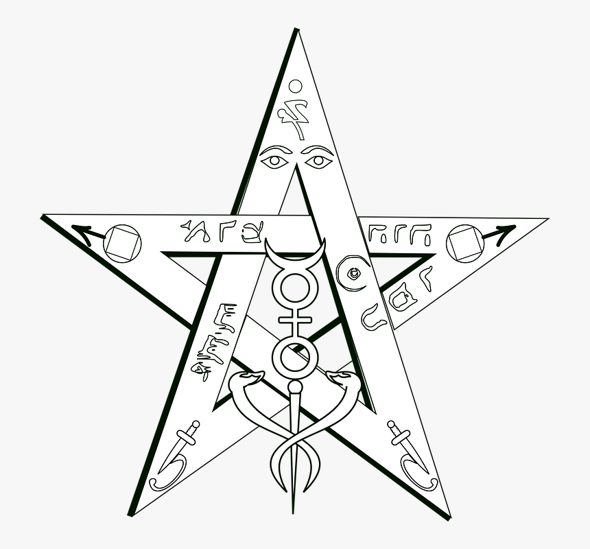 Magia, Tetragramaton, Esotérico, Ocultismo, Pentagrama - Tetragramaton Hd Png, Transparent Png, Free Download