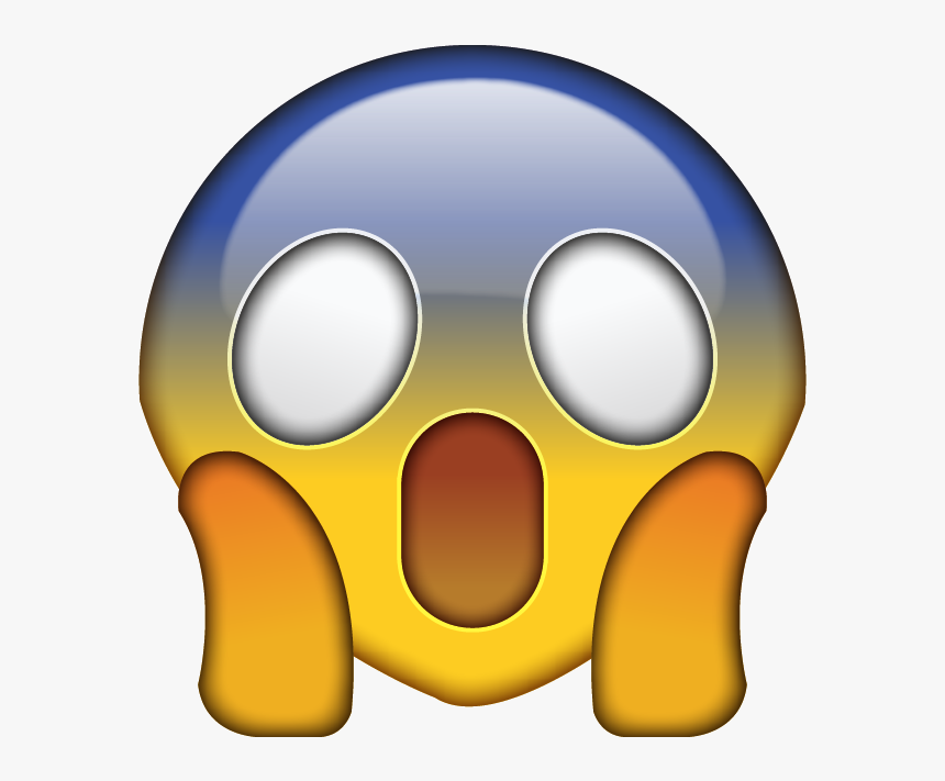 Omg Png- - Scared Emoji Png, Transparent Png, Free Download