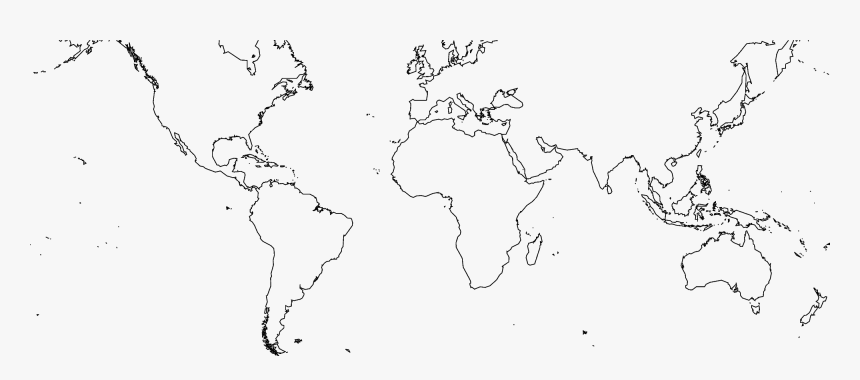 / Images/sphx Glr Frames 001 - Blank World Map No Borders, HD Png Download, Free Download