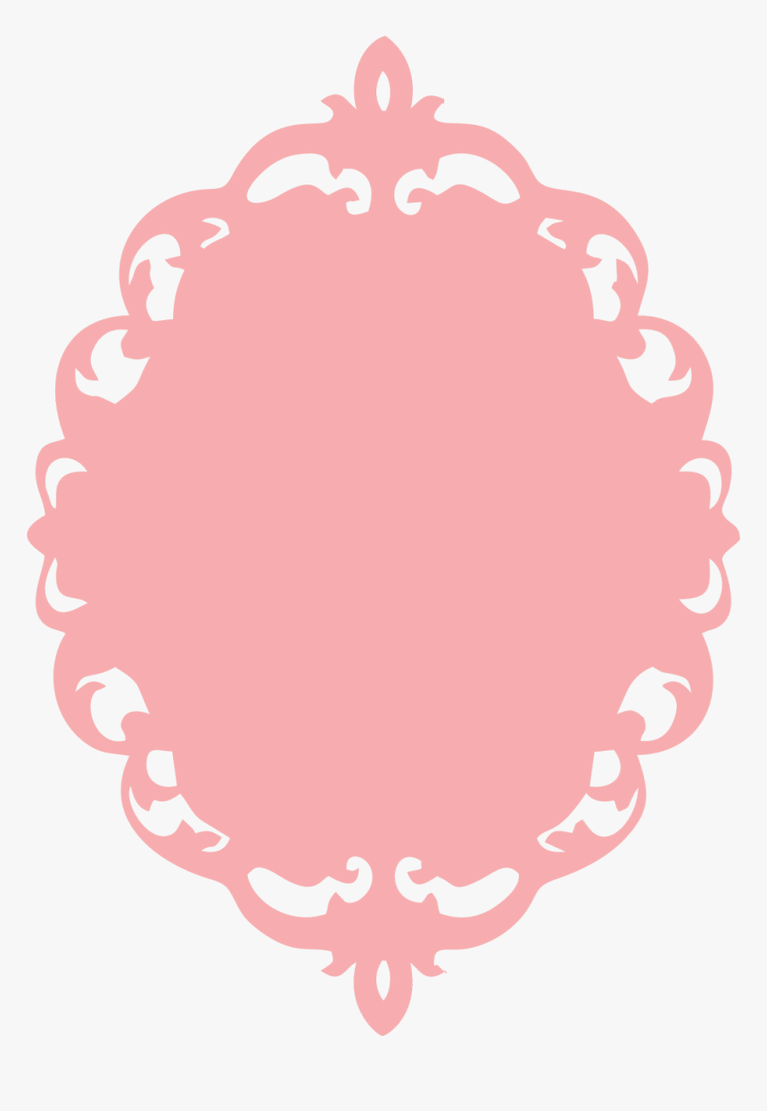 Pink Vintage Frame Png - Moldura Espelho Branca De Neve, Transparent kindpng