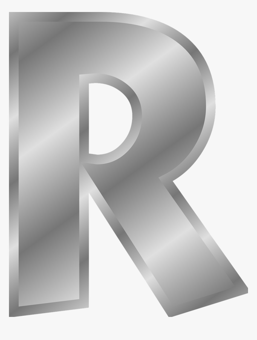 Letter R In Silver, HD Png Download, Free Download