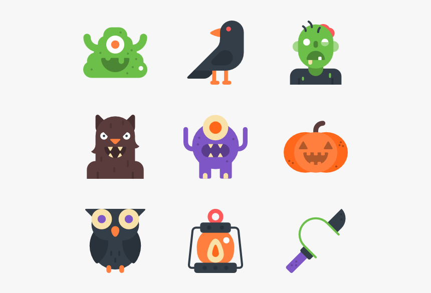 Halloween Icons Png, Transparent Png, Free Download