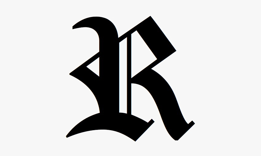 Letter R Png Picture - Death Note Font R, Transparent Png, Free Download