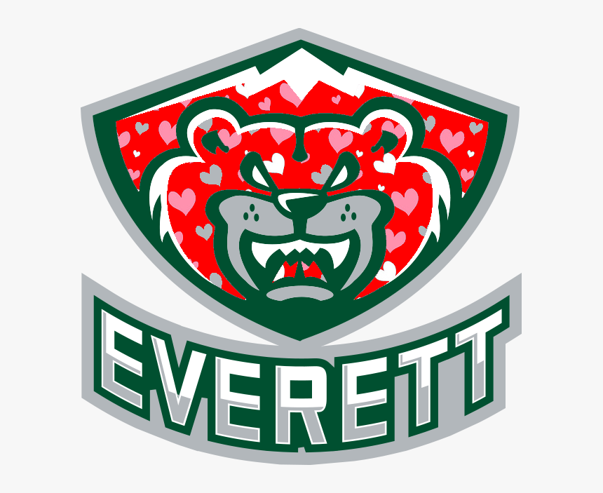 Shieldandtextlogovd - Everett Silvertips Logo 2019, HD Png Download, Free Download