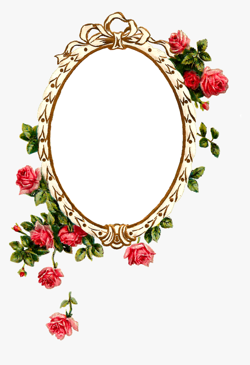 Transparent Shabby Chic Clipart - Oval Flower Frame Png, Png Download, Free Download