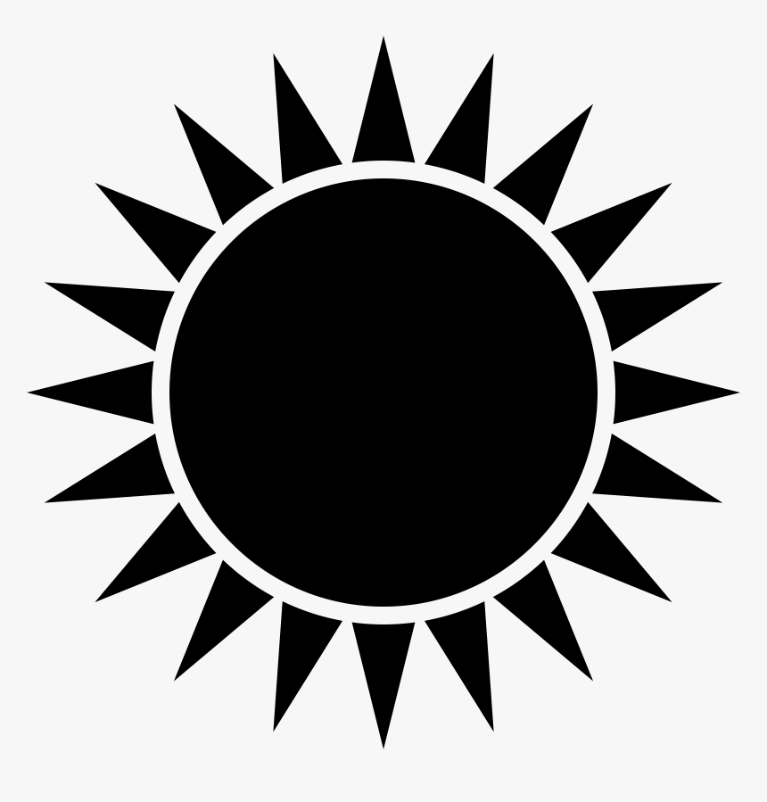 Sunrays Icon Clip Arts - Transparent Sun Black Png, Png Download, Free Download