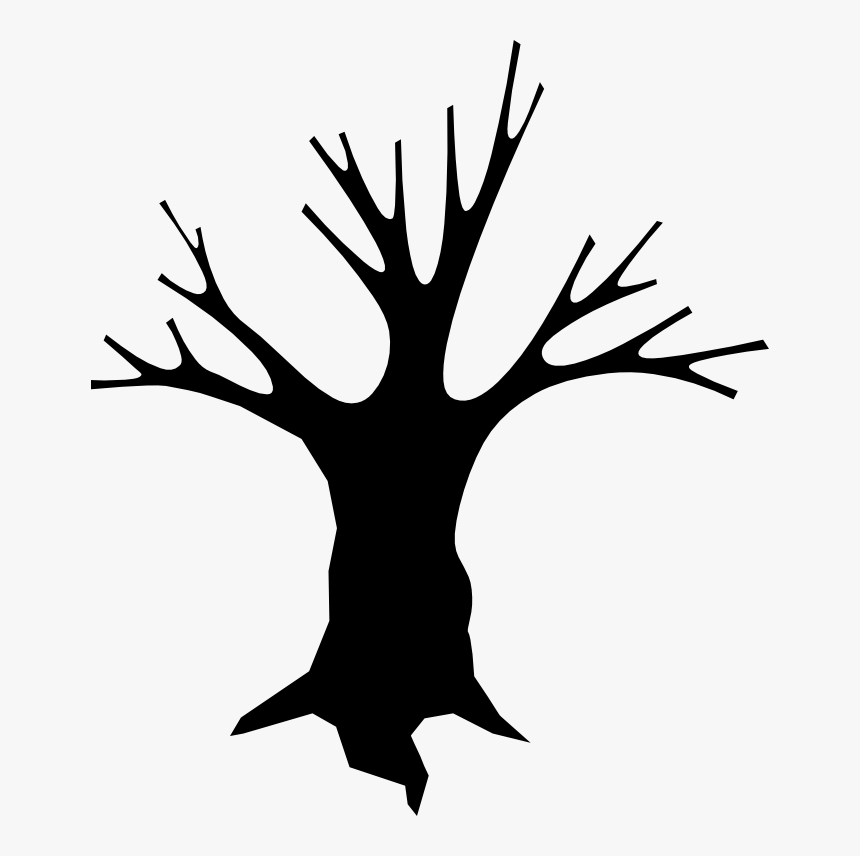 Spooky Tree Silhouette At - Spooky Tree Clipart, HD Png Download, Free Download