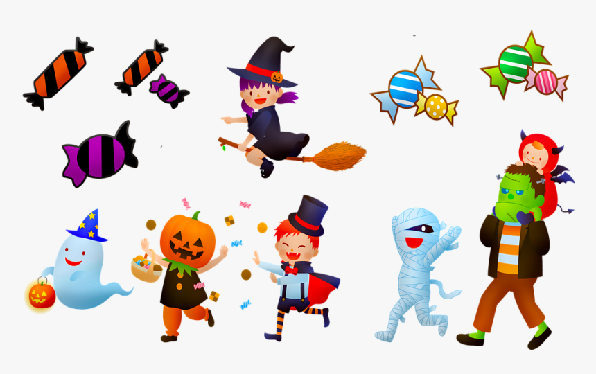 Halloween Costumes, Candy, Trick Or Treat, Costume - ハロウィン お 菓子 素材, HD Png Download, Free Download