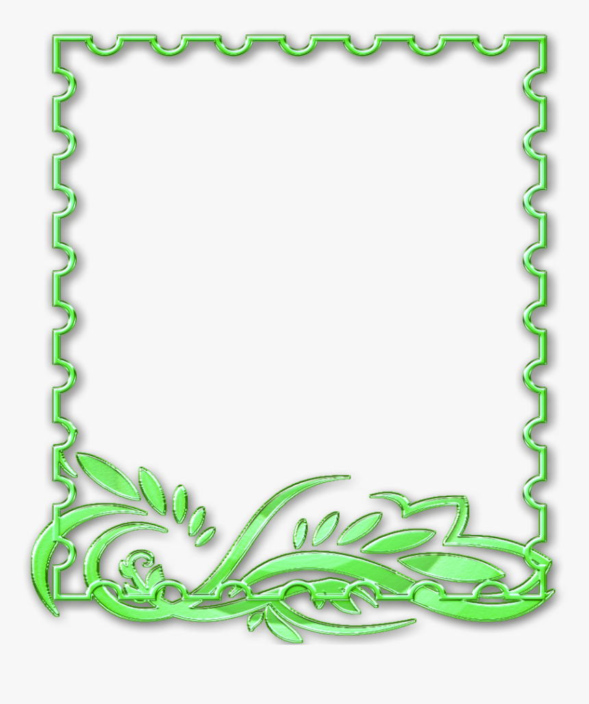 Mq Green Frames Border Borders Border Frame - Green Border Frame Png, Transparent Png, Free Download