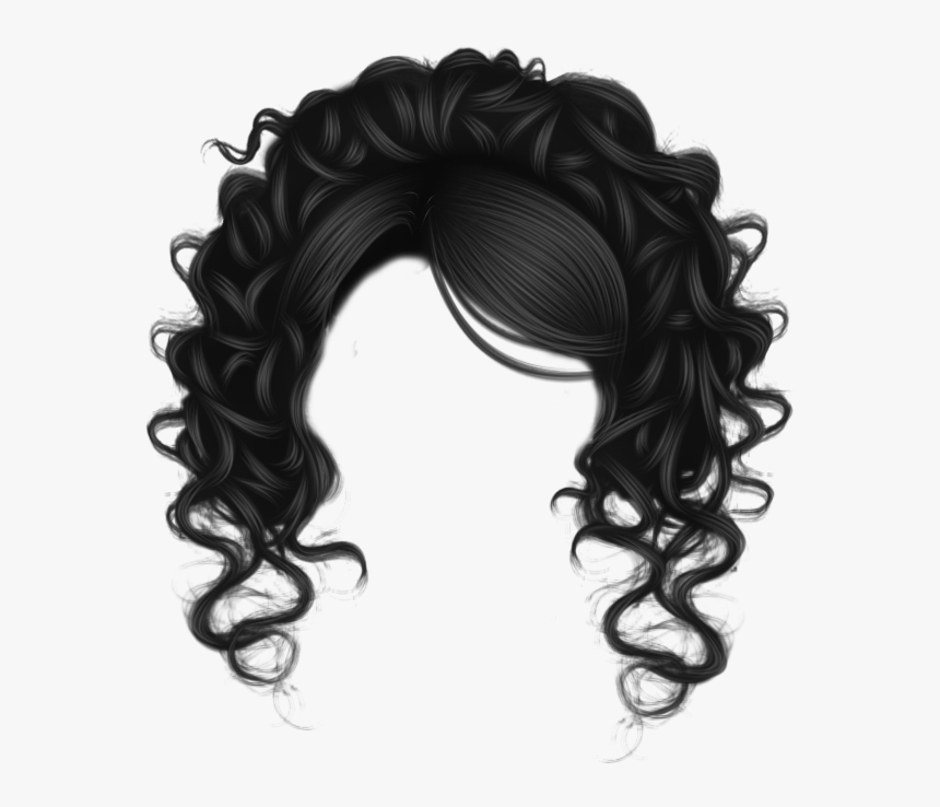 Black Hair Png Image With Transparent Background - Curly Black Hair Transparent, Png Download, Free Download