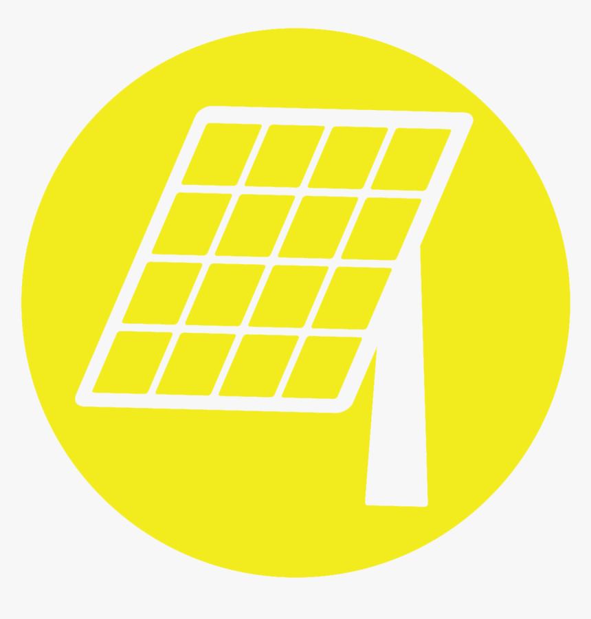 Solar Panel Icon On Yellow Background, HD Png Download, Free Download
