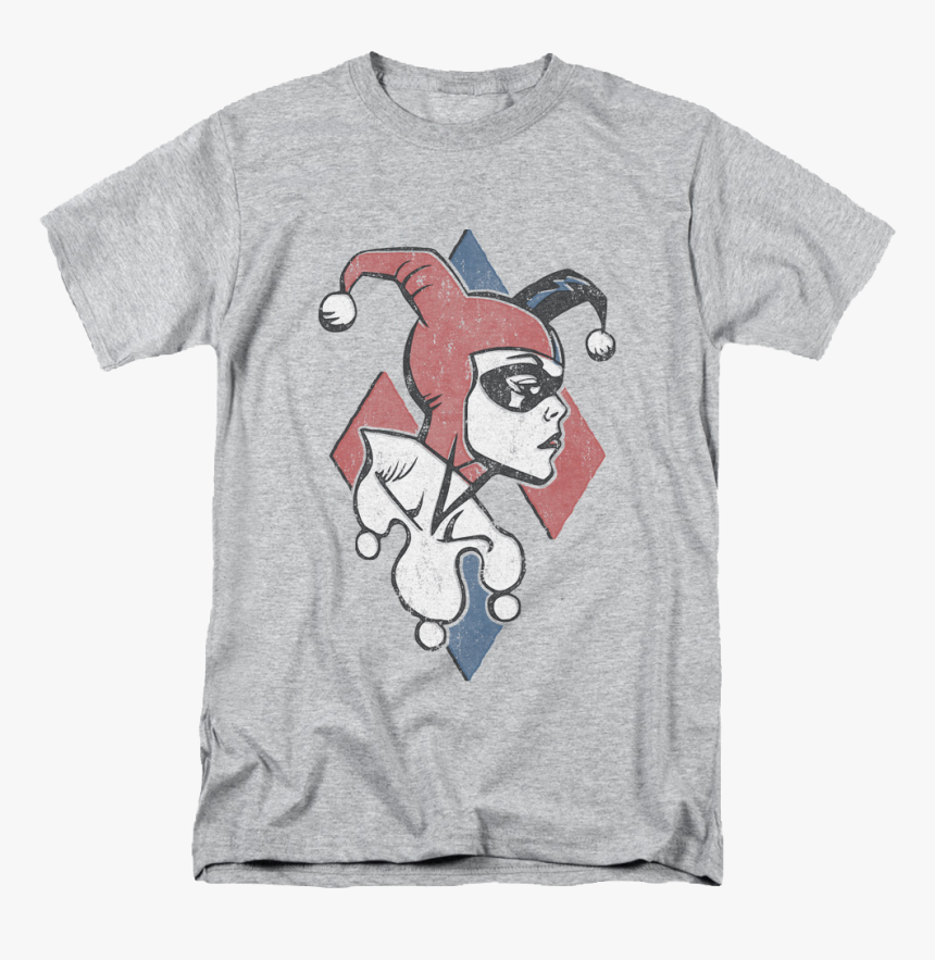 Distressed Harley Quinn Dc Comics T-shirt - Where's Wally T Shirt, HD Png Download, Free Download