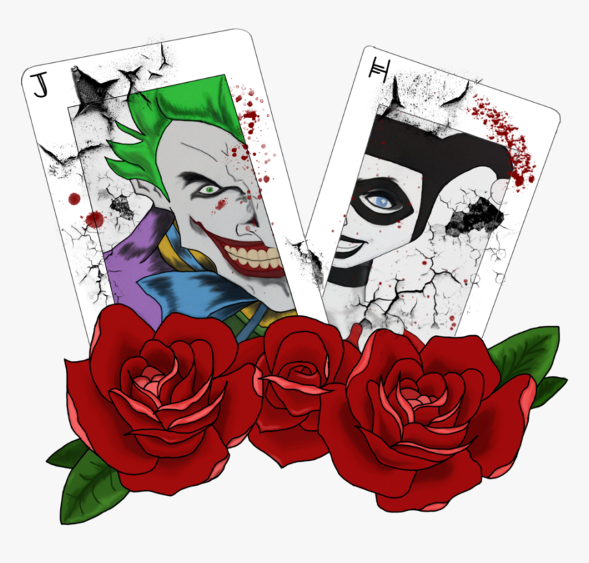 Transparent Harley Quinn Clipart - Joker And Harley Quinn Drawings, HD Png Download, Free Download