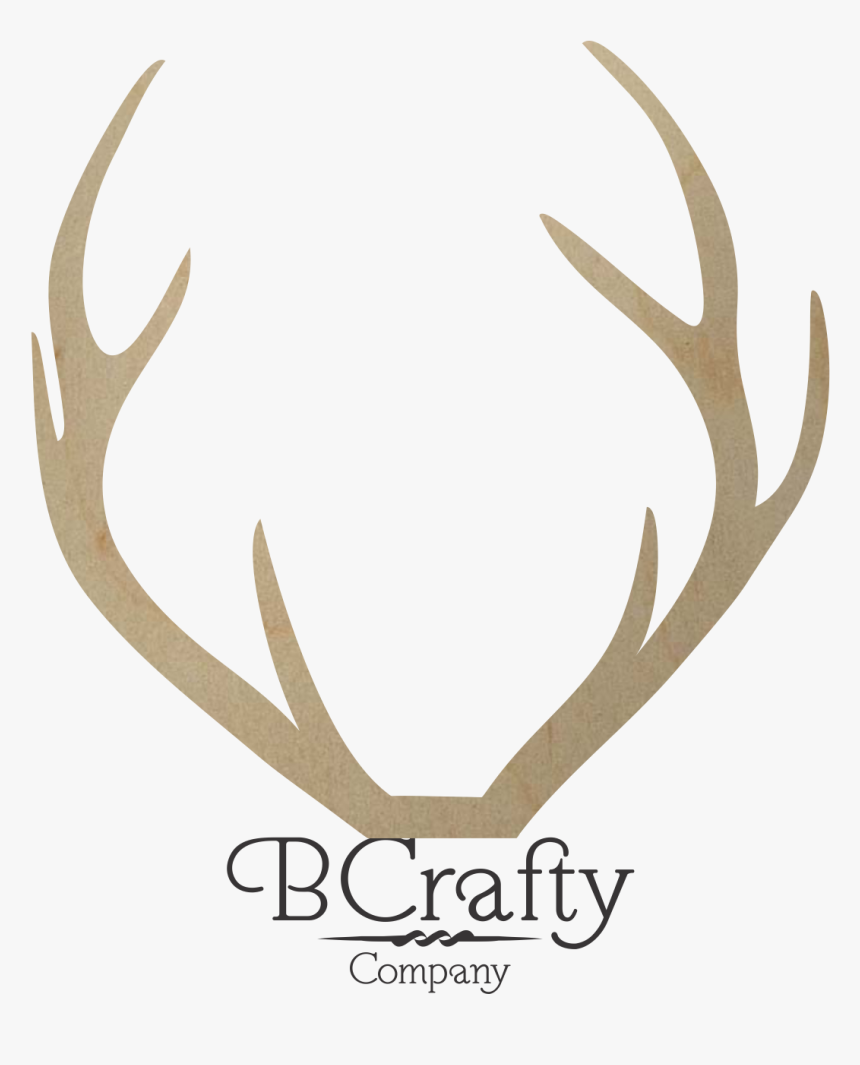 Wooden Deer Antler Shape - Elk, HD Png Download, Free Download