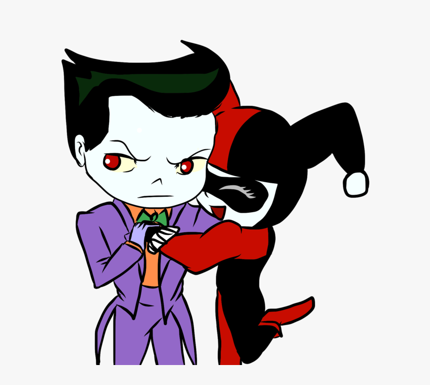 Joker Cartoon Drawing - Joker And Harley Drawing Chibi, HD Png Download, Free Download